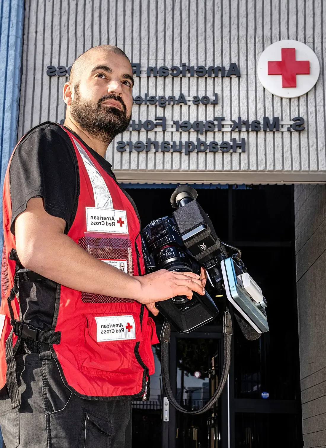 Rob Rivera with Camera Equipment.